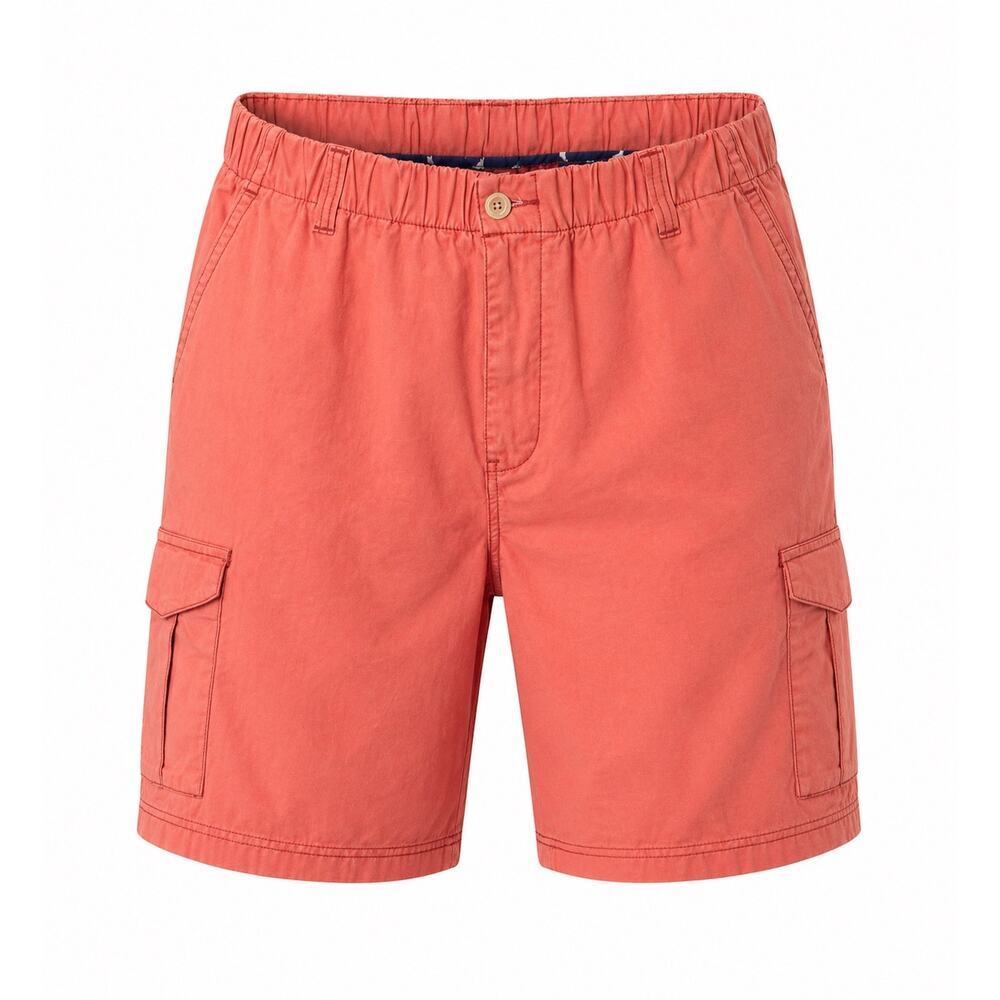 Tommy Bahama Men’s Coral Cargo Shorts XL Elastic Waist 100% Cotton